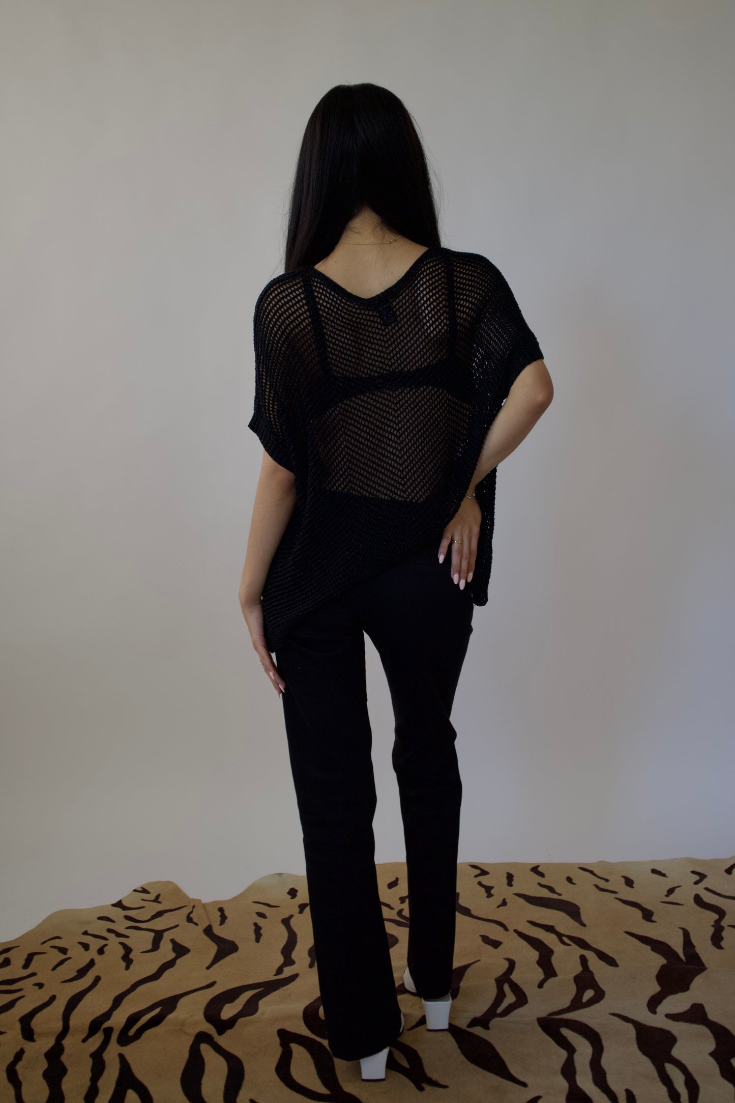 BCBG knit poncho