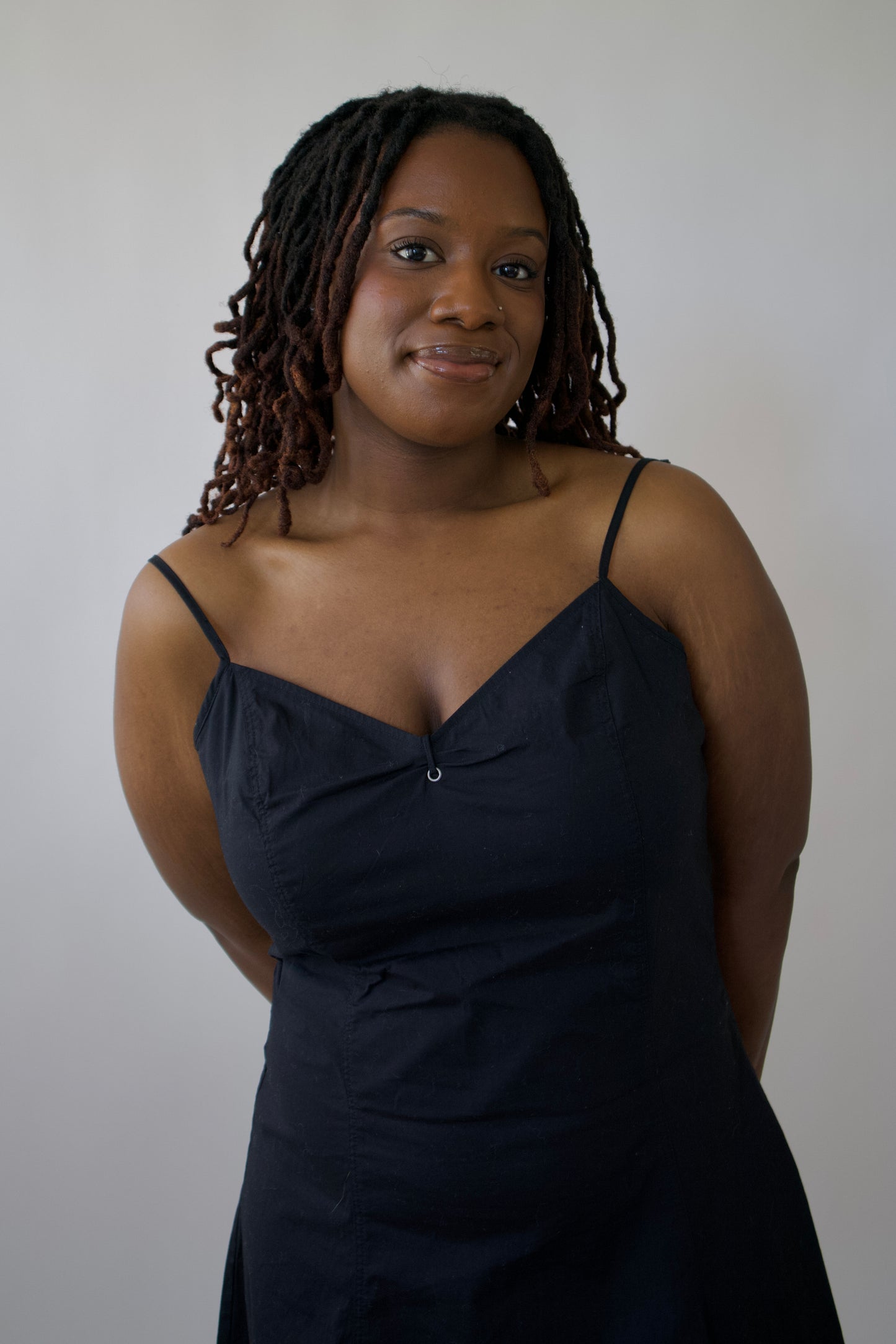 Black cotton sundress
