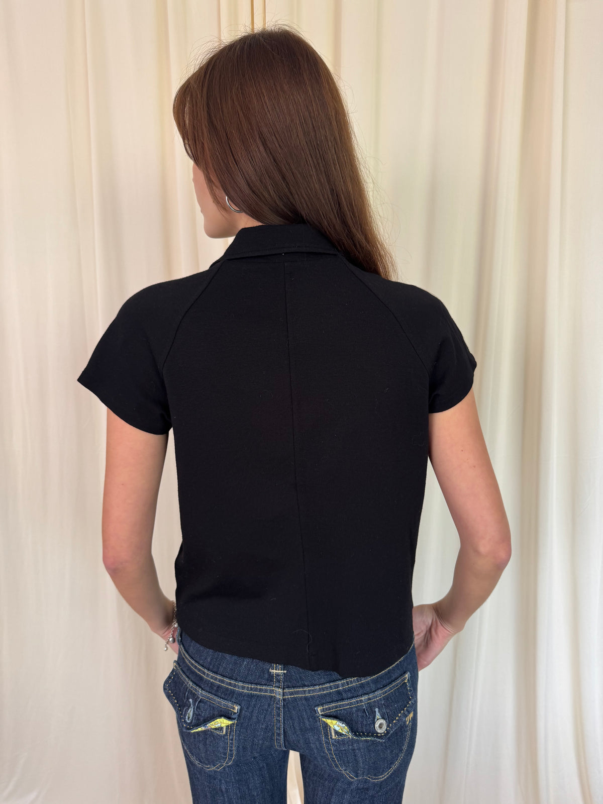 Short sleeve lightweight peacoat