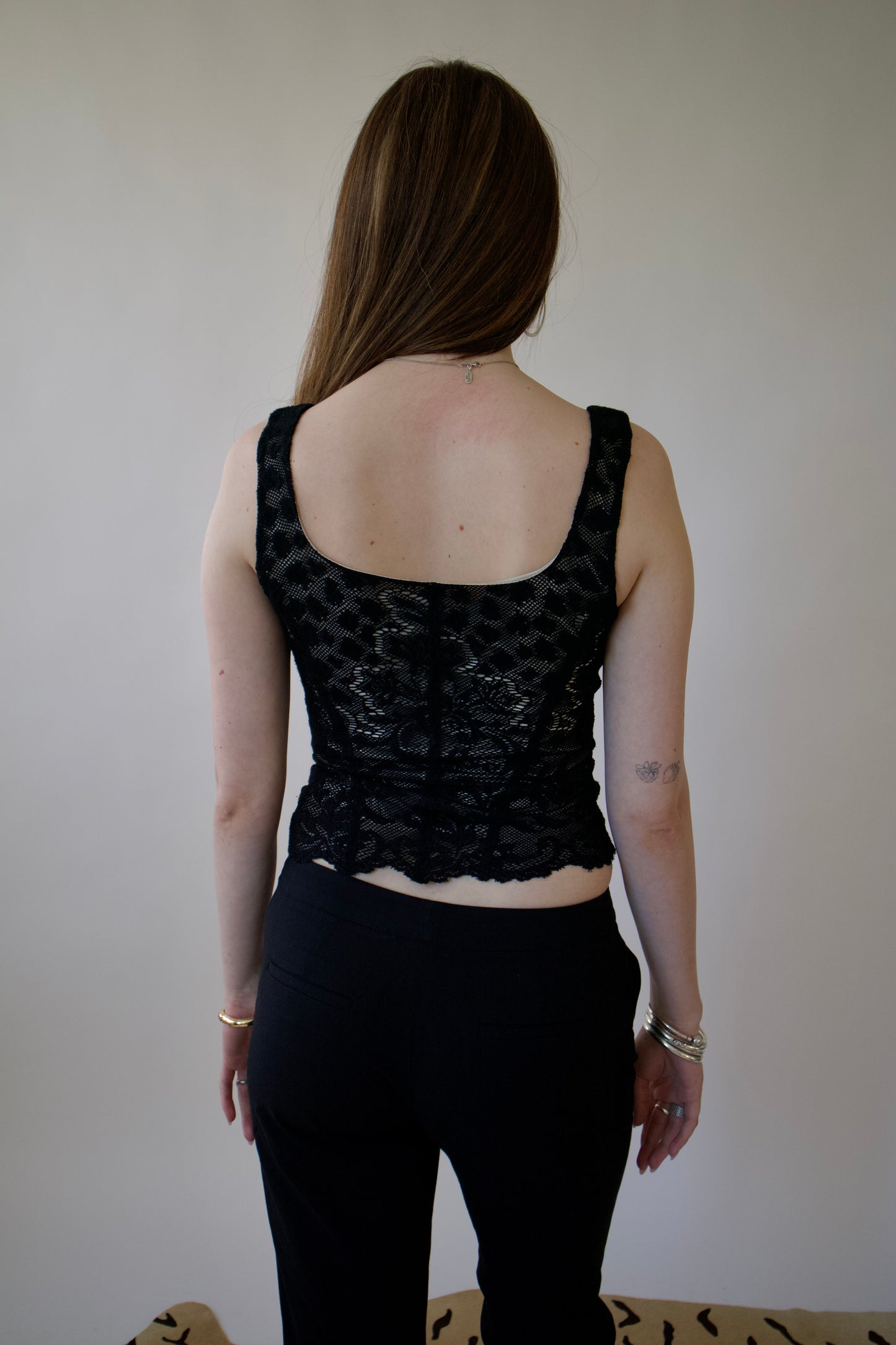 Lace overlay top