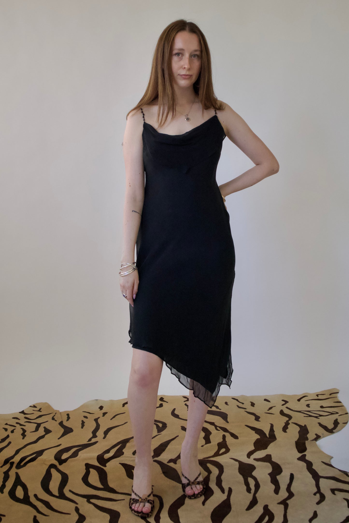 Silk evening dress