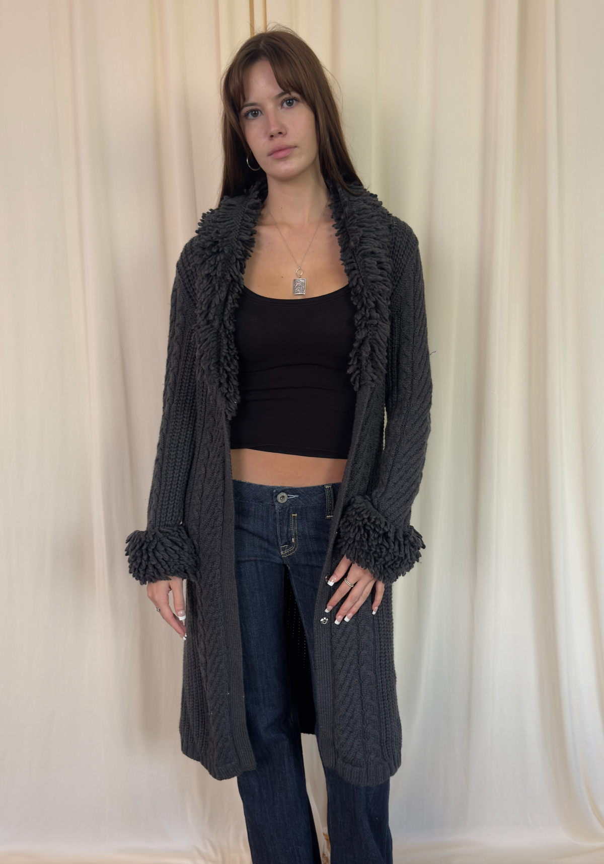 100% merino wool duster