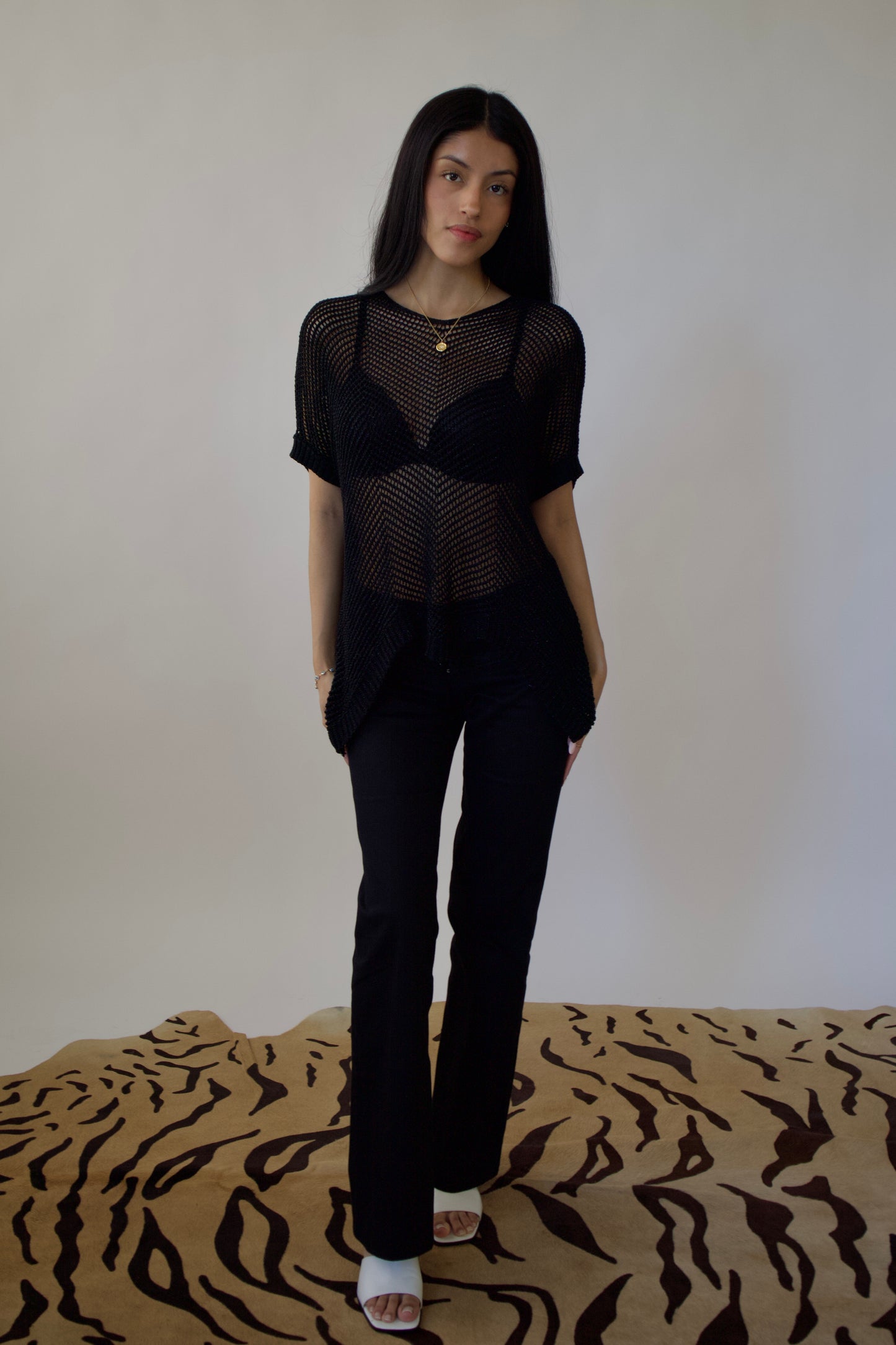 BCBG knit poncho