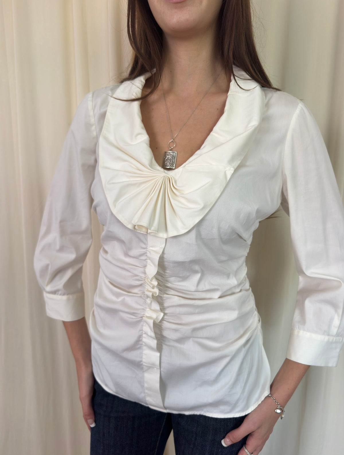 Prada collared blouse