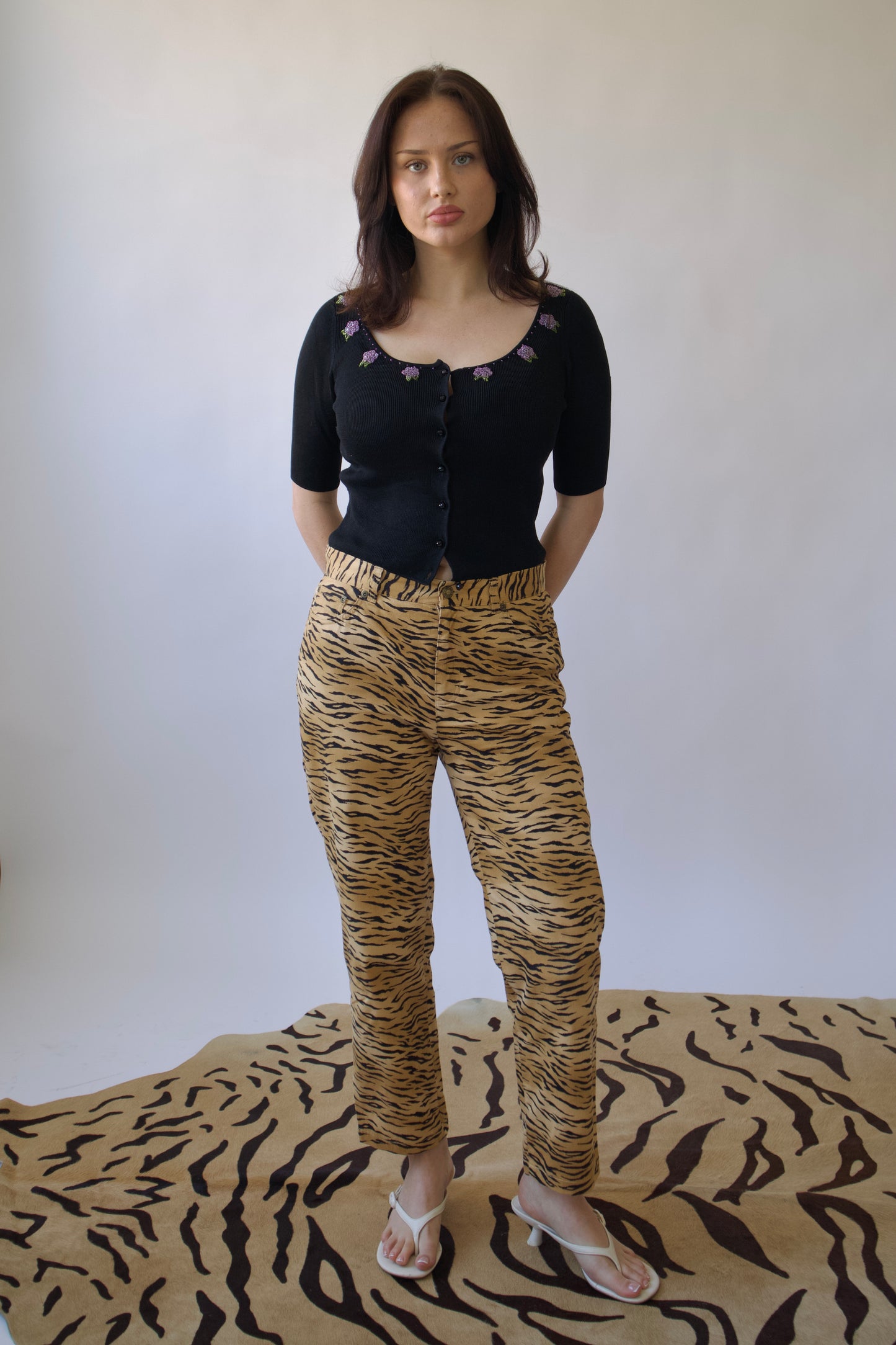 Tiger print pants