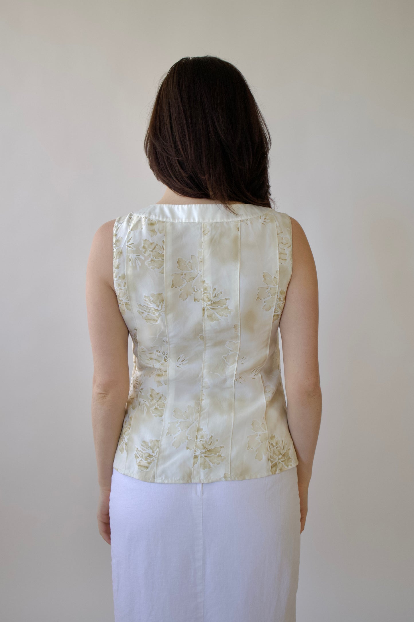 Silk floral top