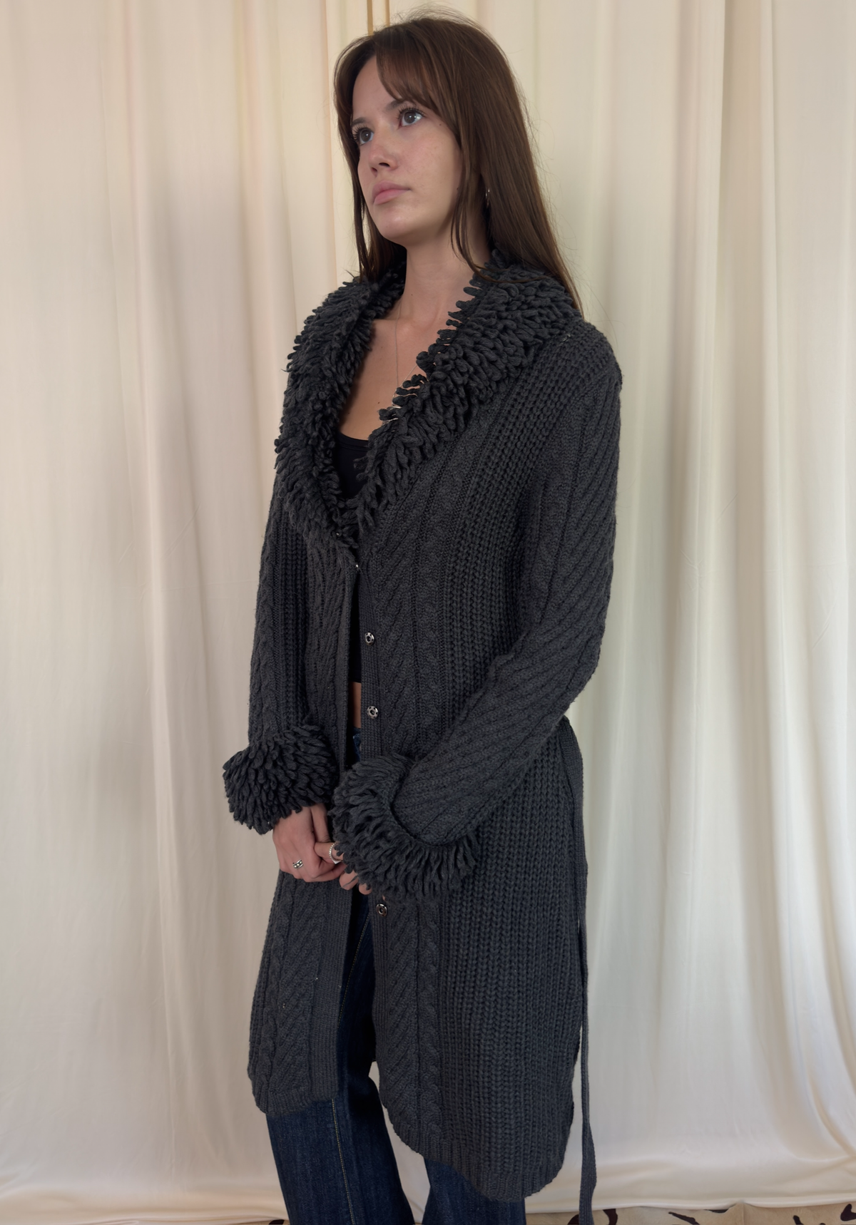 100% merino wool duster