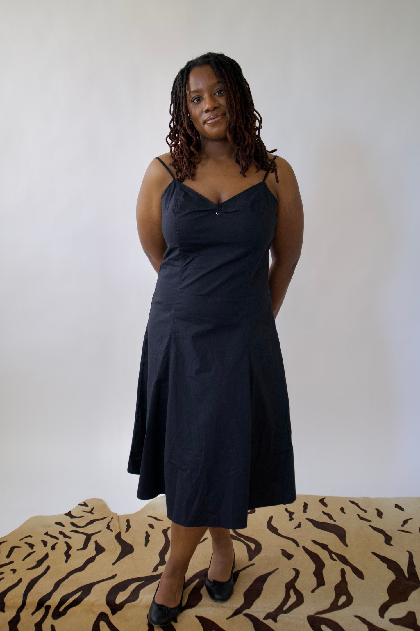 Black cotton sundress