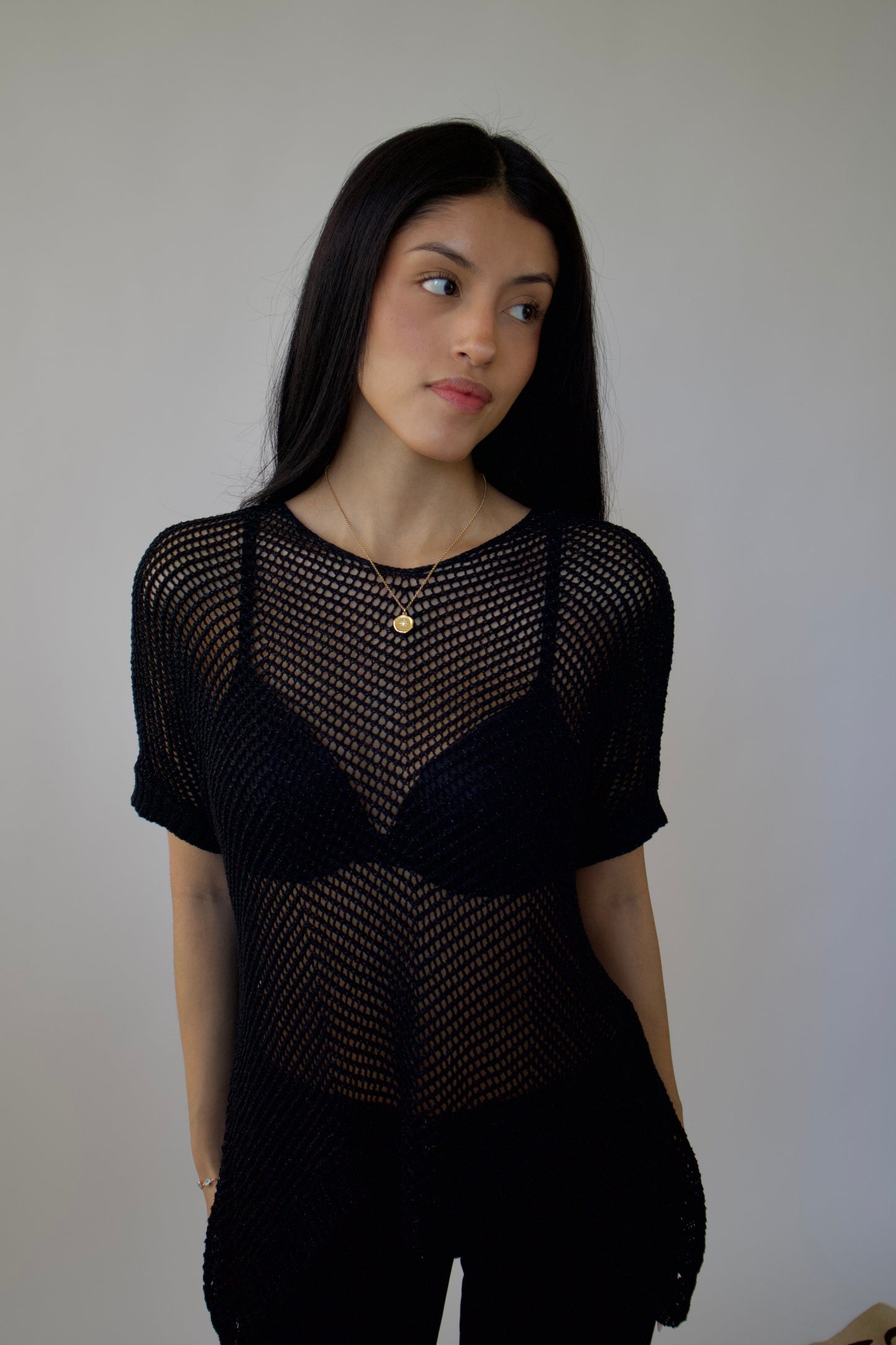 BCBG knit poncho
