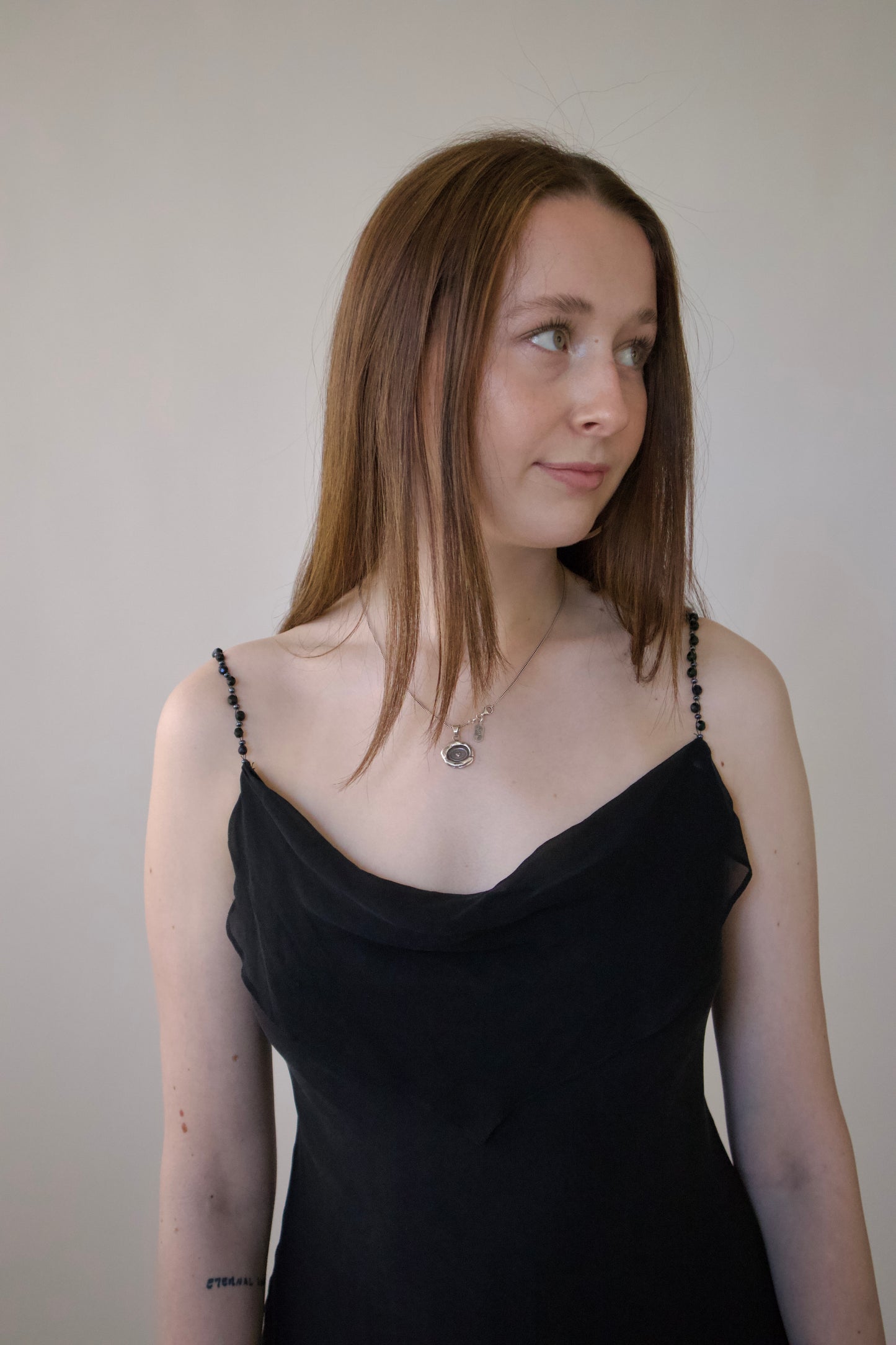 Silk evening dress